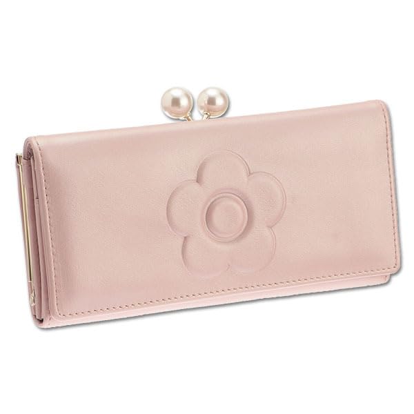 がま口 エンボスデイジーパール パールピンク ミニウォレット マリークワント Amazon | MARY QUANT エンボスデイジーパール ミニウォレット